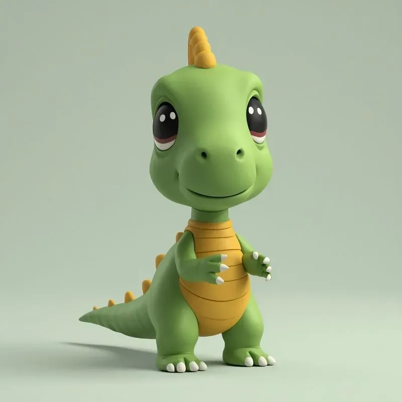 Cute 3D Clay Mascot Characters