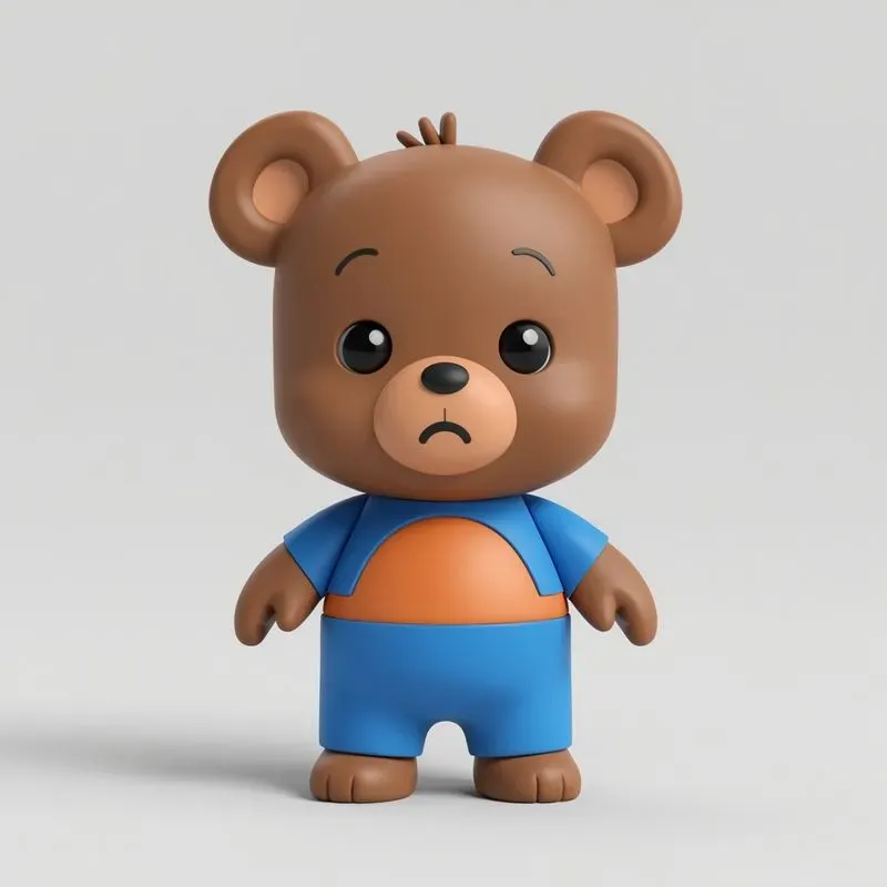 Cute 3D Clay Mascot Characters
