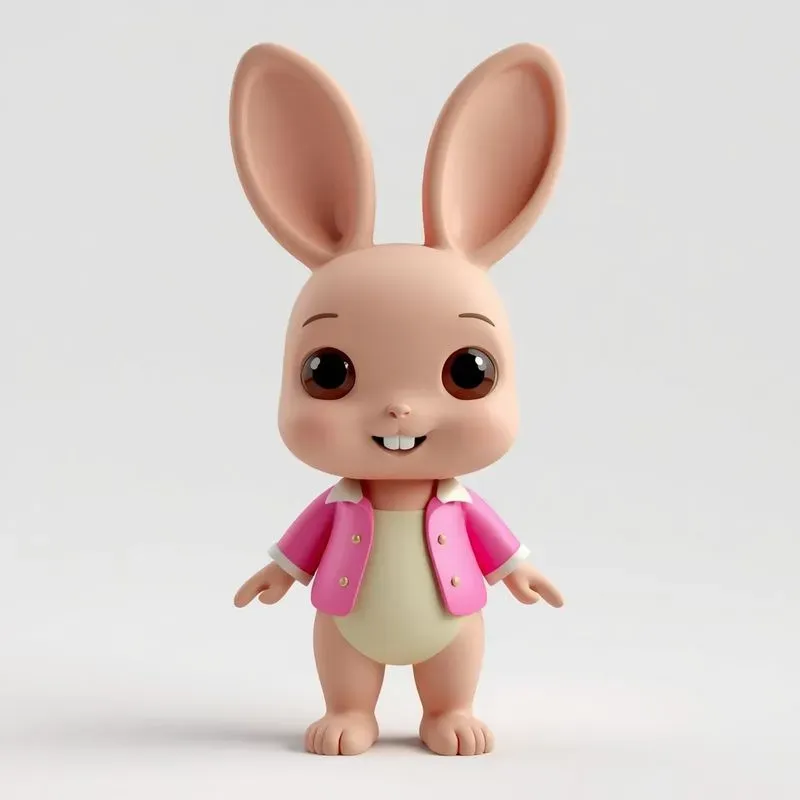 Cute 3D Clay Mascot Characters