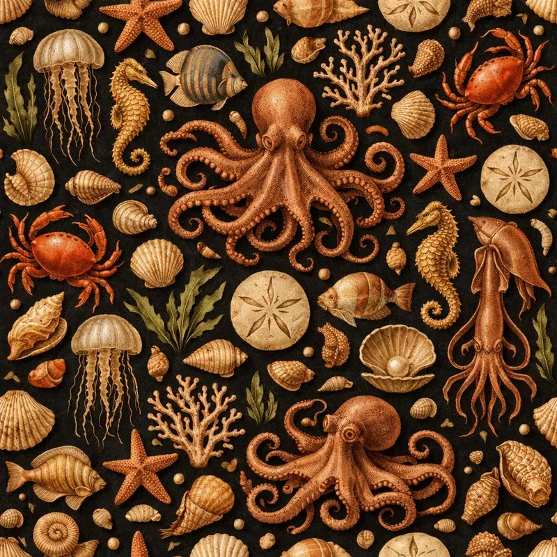 Vintage Animal Object Patterns