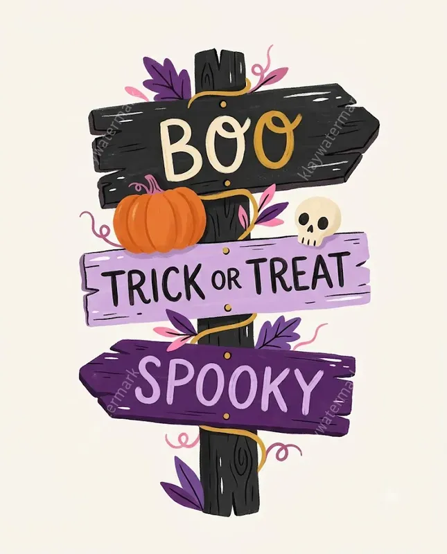 Crooked Charms Halloween Cliparts