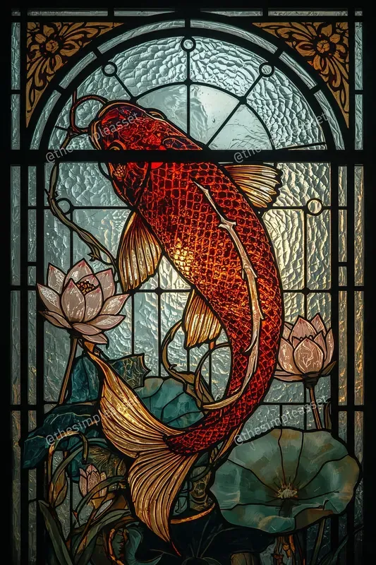 Art Nouveau Stained Glass