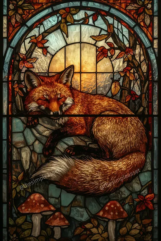 Art Nouveau Stained Glass