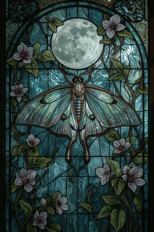 Art Nouveau Stained Glass