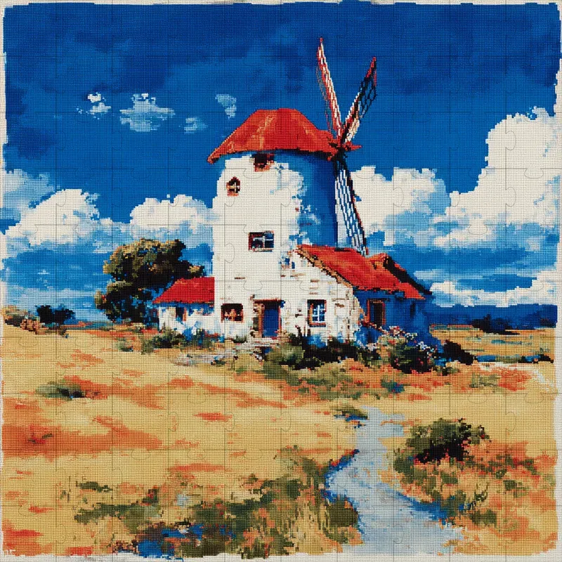 Pixel Art Mosaics Needlepoint Retro