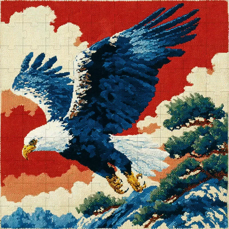 Pixel Art Mosaics Needlepoint Retro