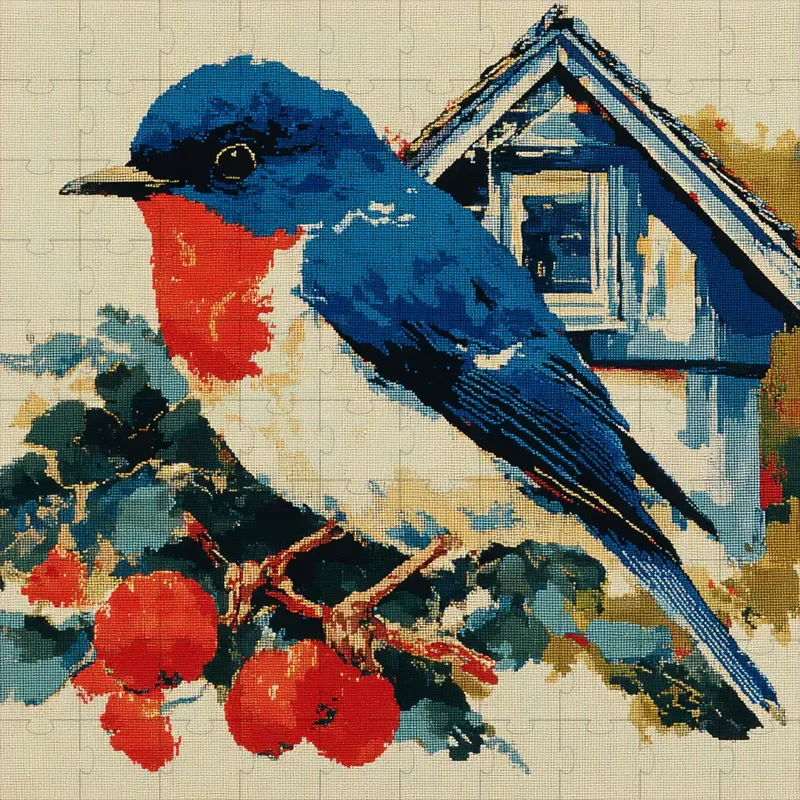 Pixel Art Mosaics Needlepoint Retro