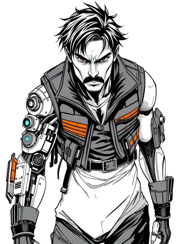 Inked Graphic Novel Chiaroscuros