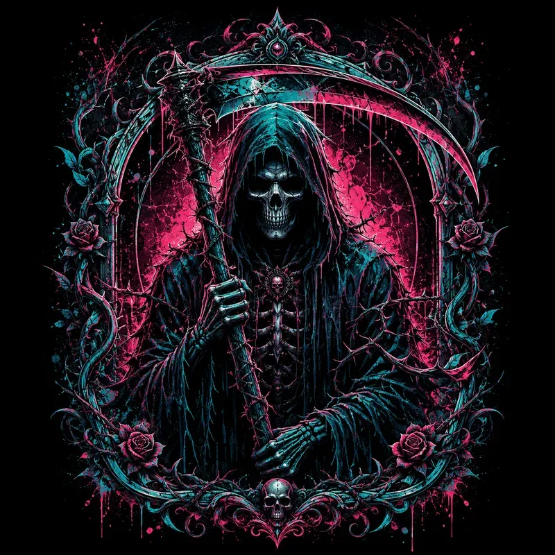 Dark Gothic Skull Designs
