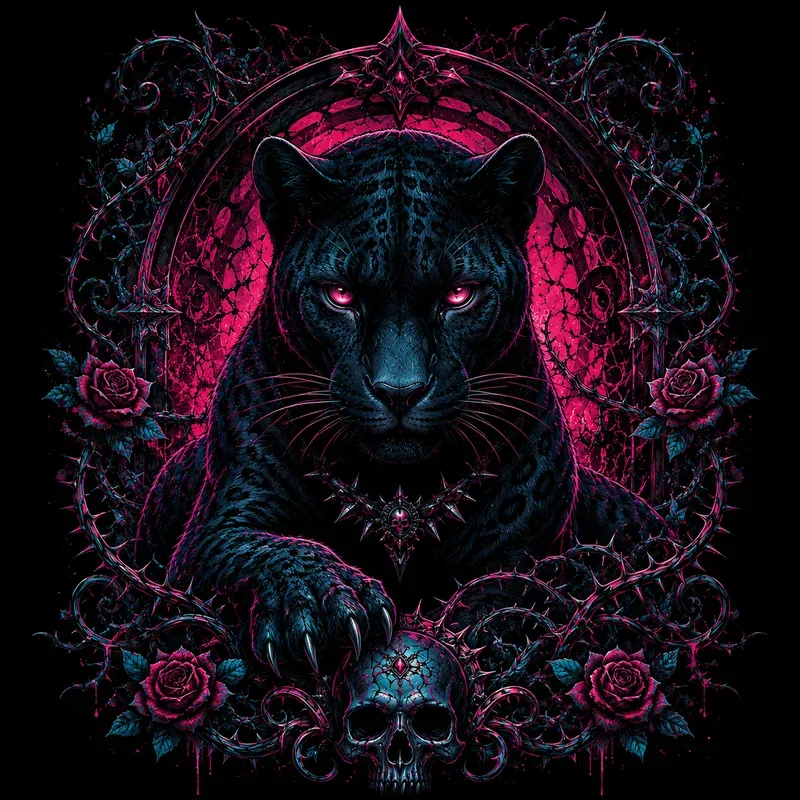 Dark Gothic Skull Designs
