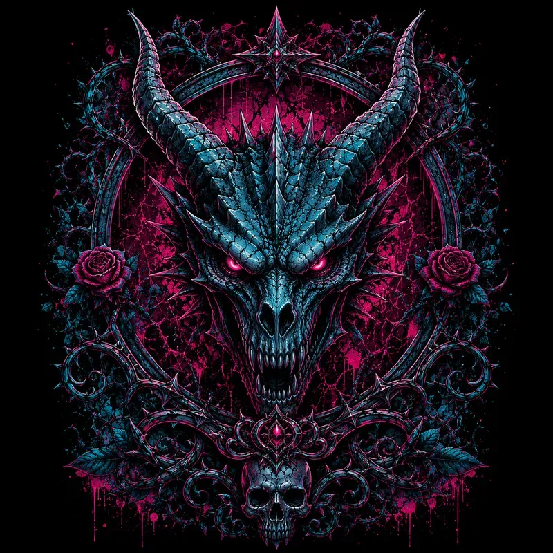 Dark Gothic Skull Designs