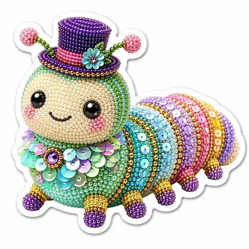 3D Beaded Garden Sticker Generator