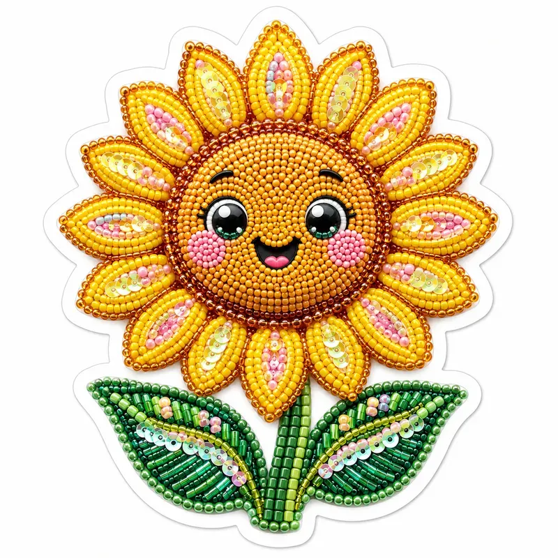 3D Beaded Garden Sticker Generator