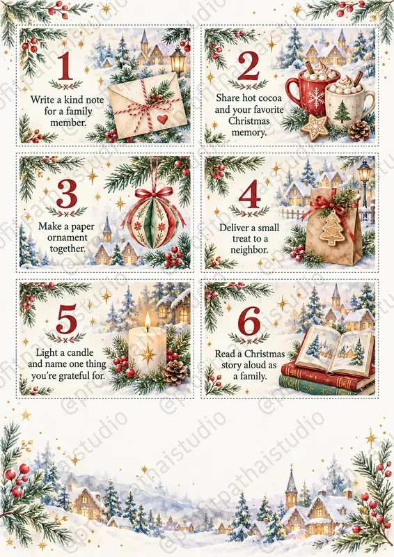 Family Advent Calendar Printable Maker