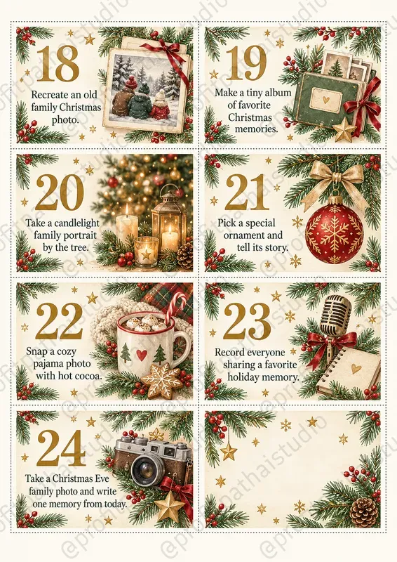 Family Advent Calendar Printable Maker