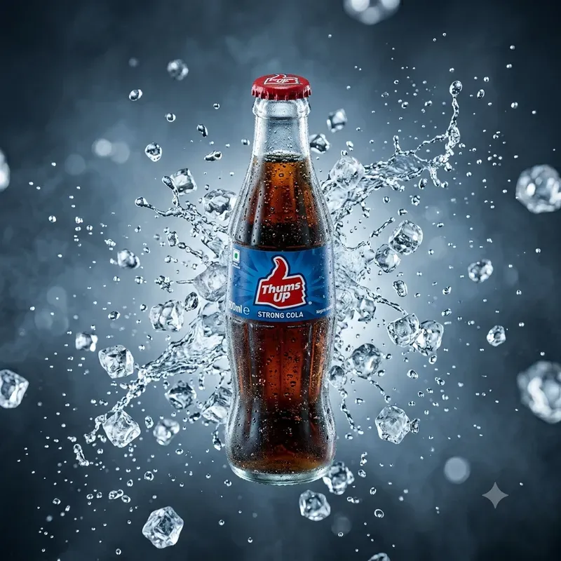 Ultrarealistic Floating Cold Drink Bottles