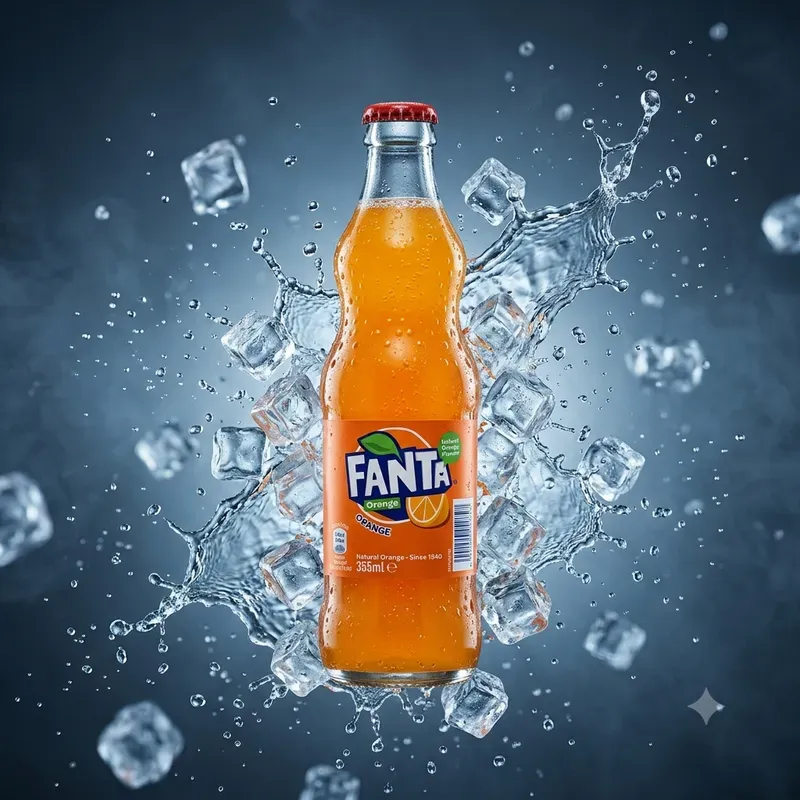 Ultrarealistic Floating Cold Drink Bottles