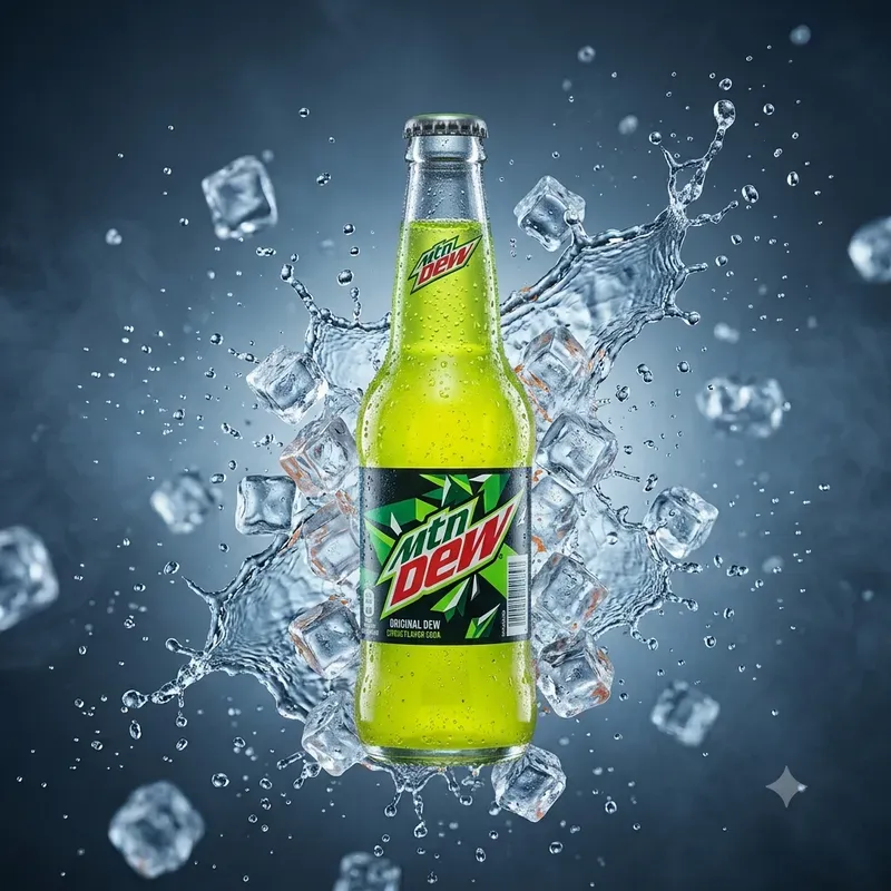 Ultrarealistic Floating Cold Drink Bottles