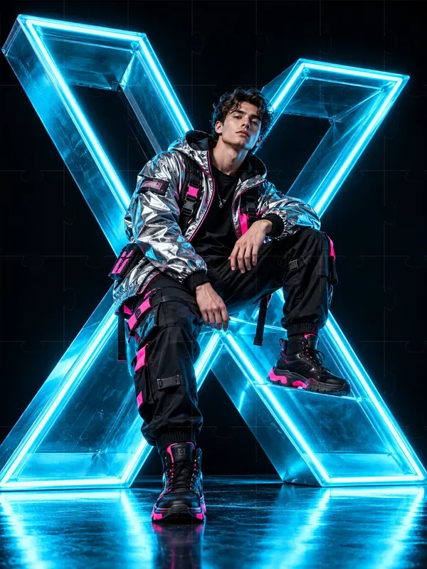 3d Glowing Neon Letters In Modern Fashion