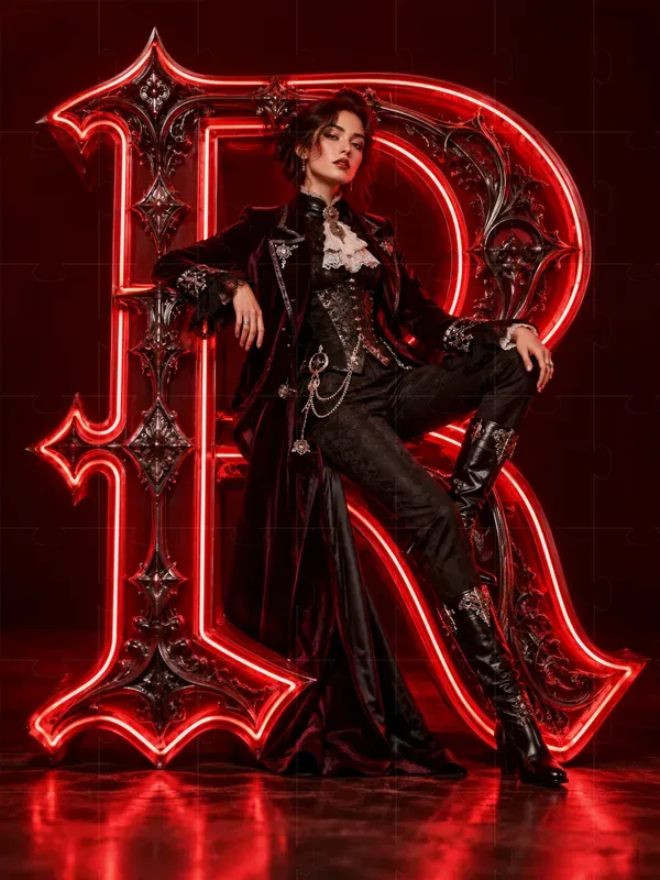 3d Glowing Neon Letters In Modern Fashion