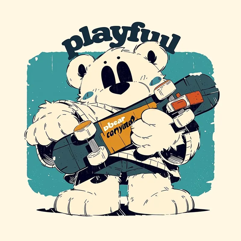 Retro Doodle Mascot Tshirt Designs