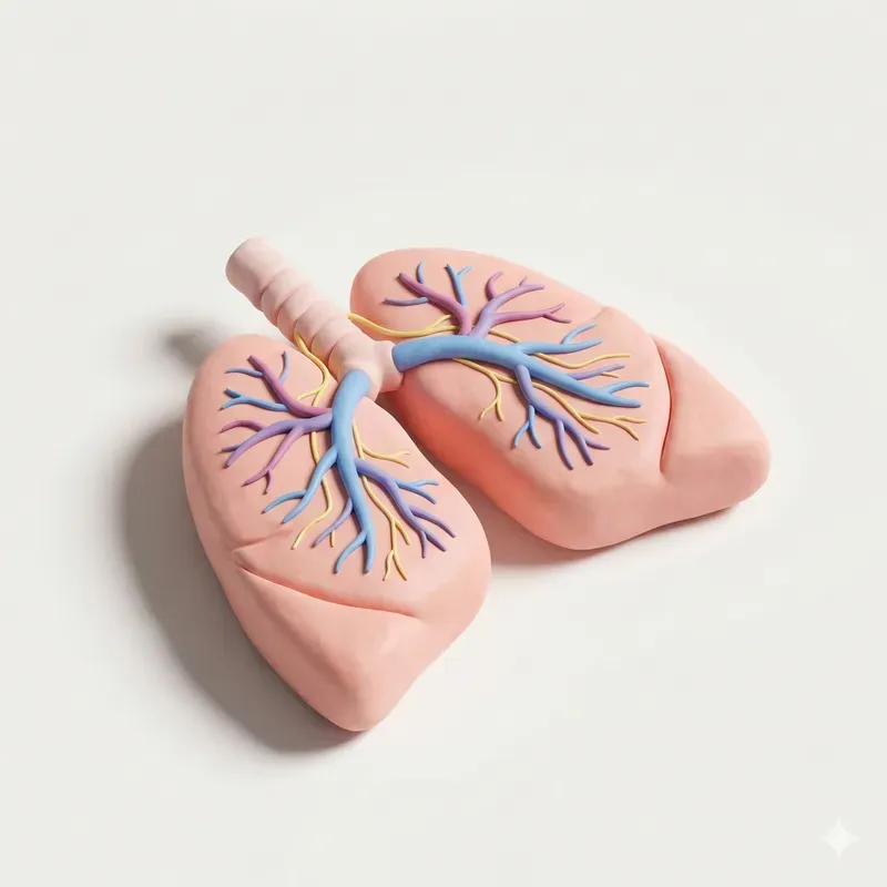 3D Claymorphism Human Anatomy And Organs