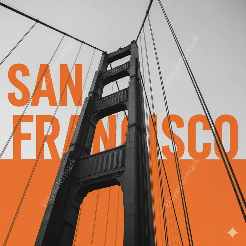 Landmark Travel Posters Bold Typographs