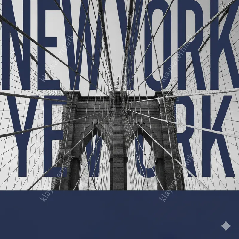 Landmark Travel Posters Bold Typographs