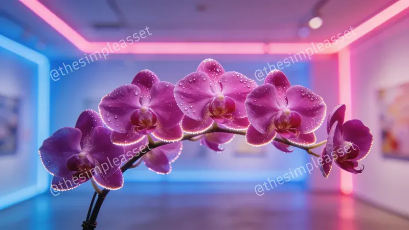 8K Cinematic Macro Orchid Images