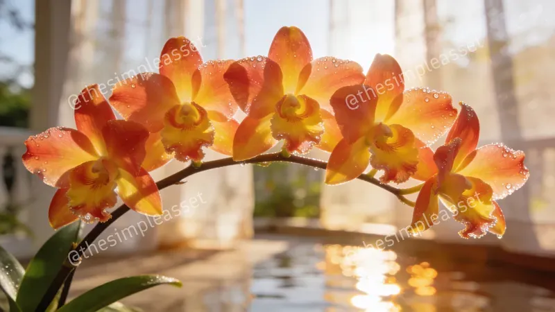 8K Cinematic Macro Orchid Images