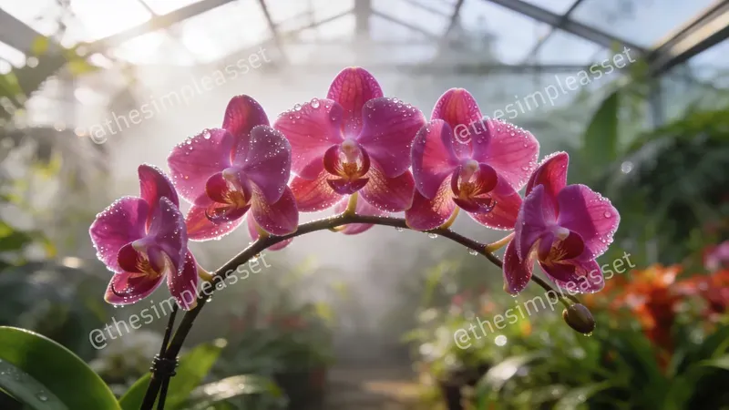 8K Cinematic Macro Orchid Images