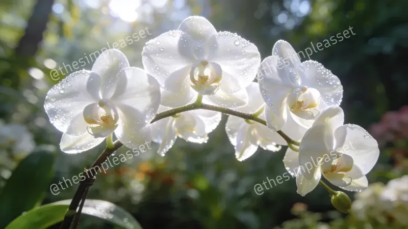 8K Cinematic Macro Orchid Images