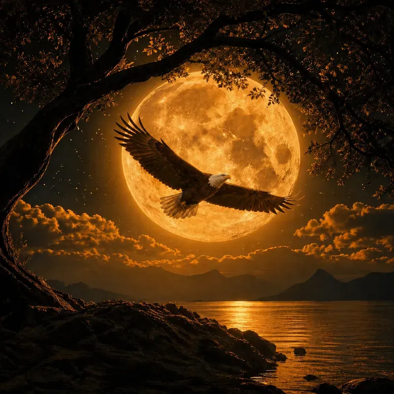 Golden Lunar Wildlife