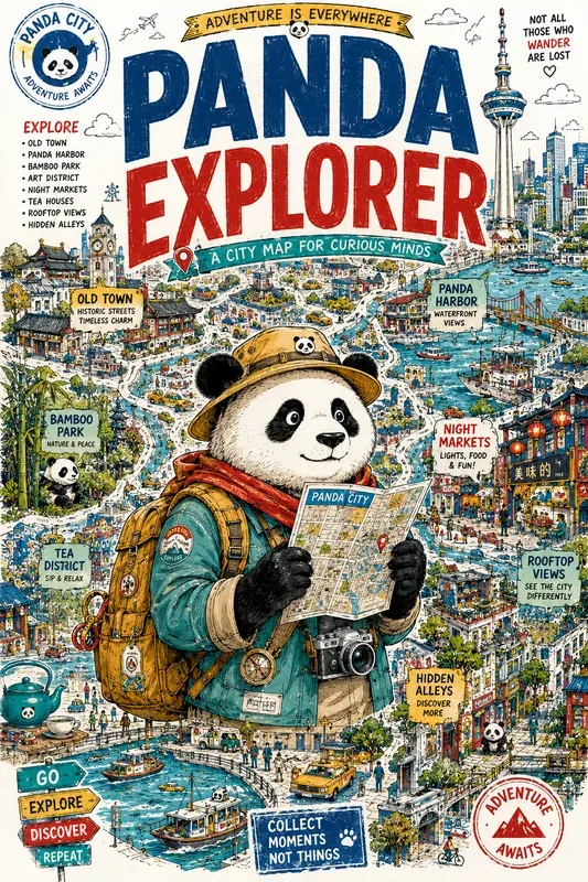 Whimsical Character City Maps