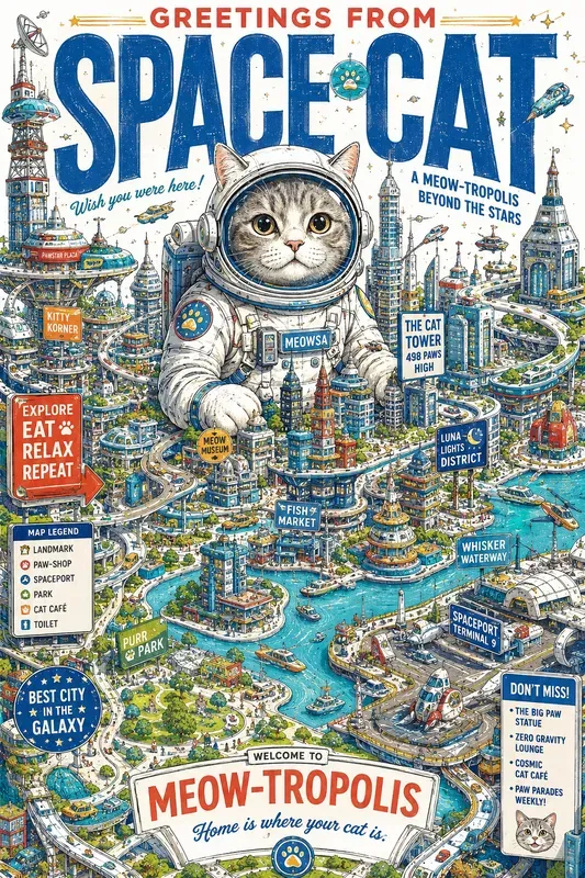 Whimsical Character City Maps