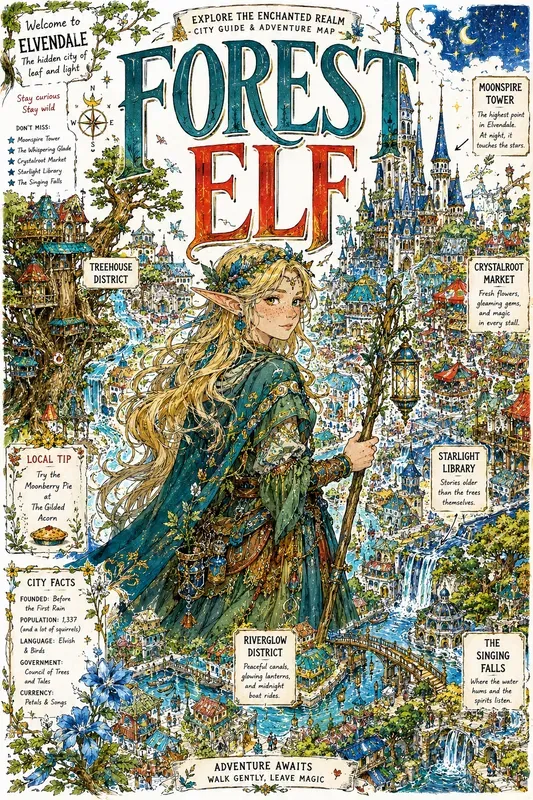 Whimsical Character City Maps