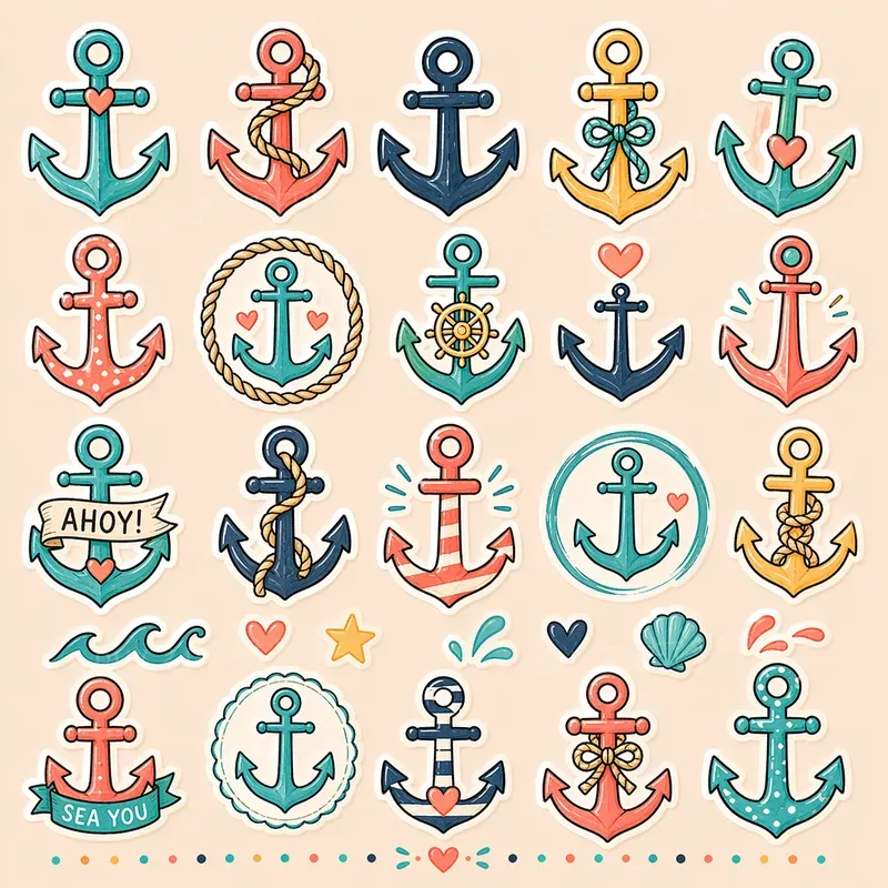 Summer Beach Bullet Journal Stickers