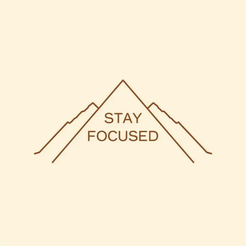 Minimalist Boho Mountain Typography Art
