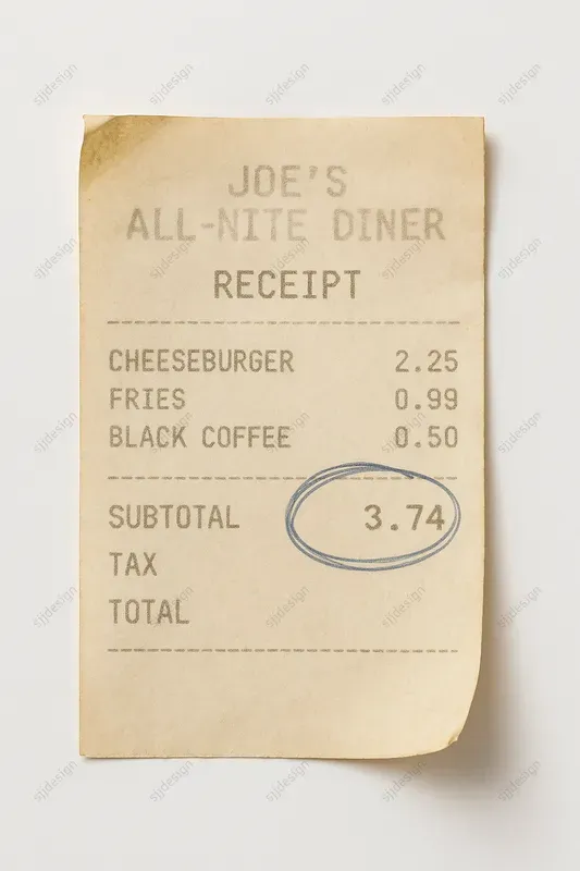 Retro Thermal Receipt Style