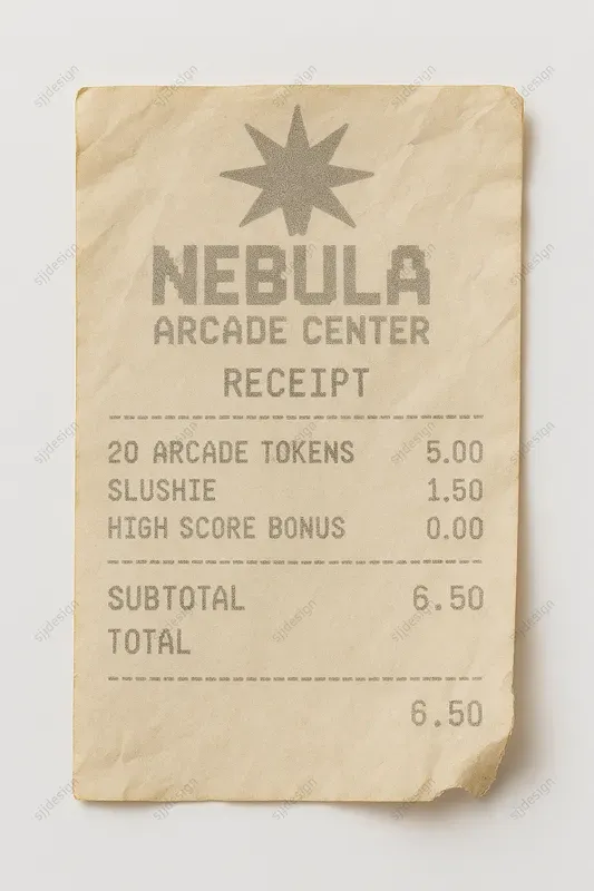 Retro Thermal Receipt Style
