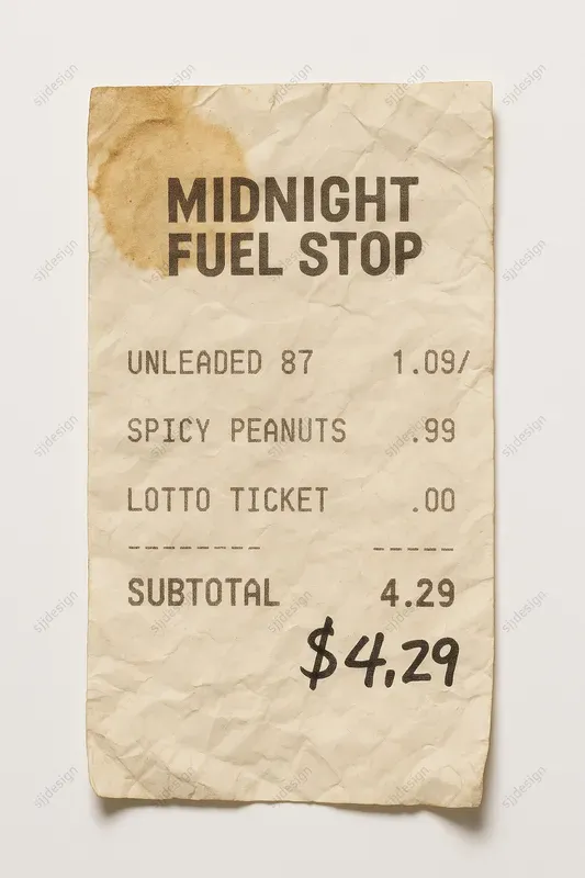 Retro Thermal Receipt Style