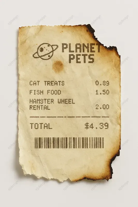 Retro Thermal Receipt Style