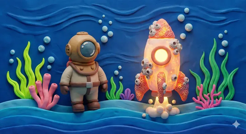 Whimsical Polymer Clay Underwater Worlds