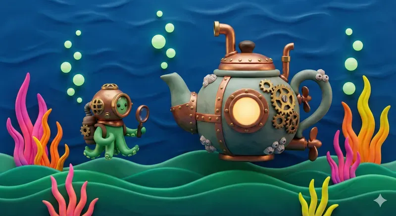 Whimsical Polymer Clay Underwater Worlds