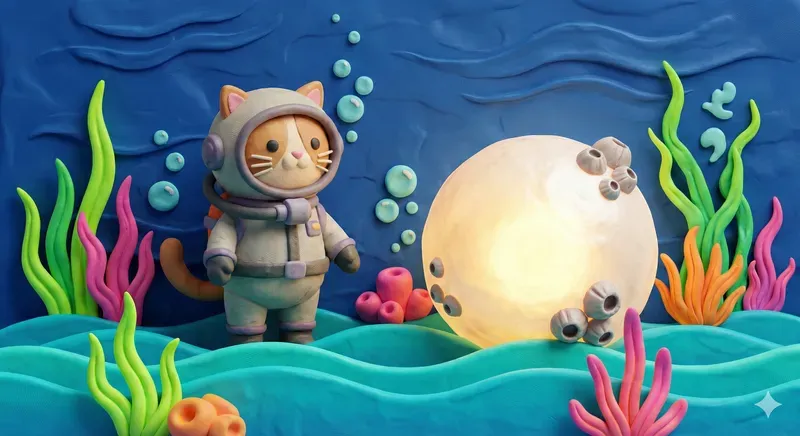 Whimsical Polymer Clay Underwater Worlds