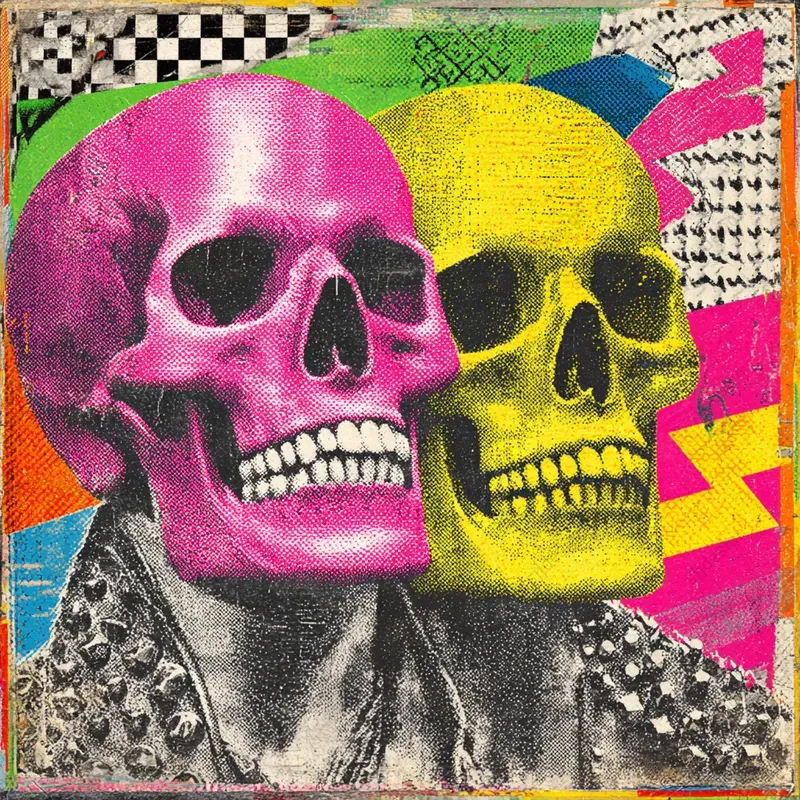 Psychedelic Punk Collage Aesthetics
