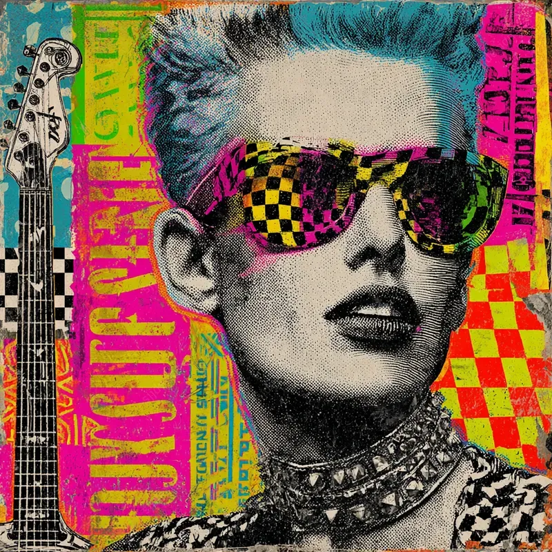 Psychedelic Punk Collage Aesthetics