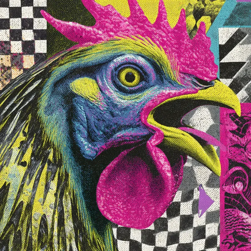 Psychedelic Punk Collage Aesthetics
