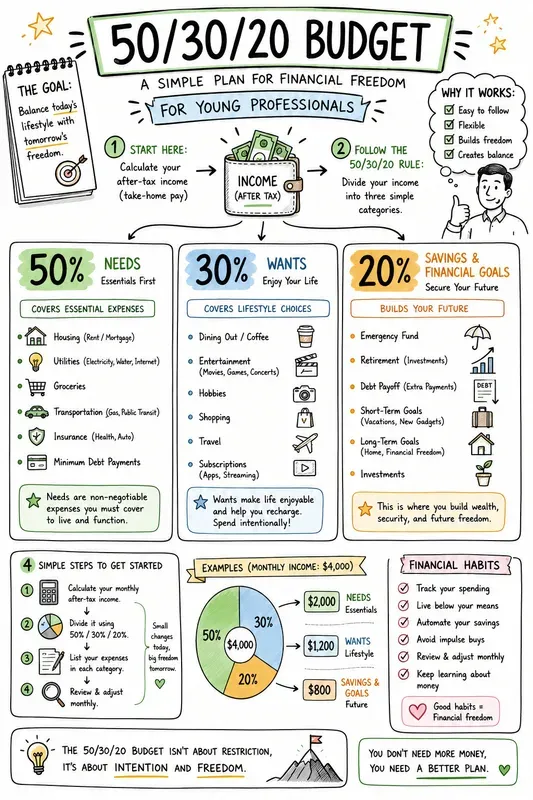 Handdrawn Budget Planner Infographics