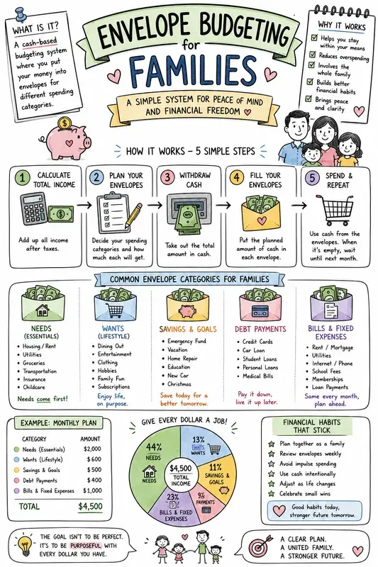 Handdrawn Budget Planner Infographics